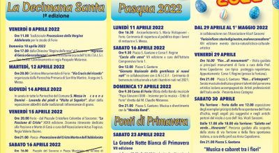 Pasqua e Ponti di Primavera 2022: il cartellone di eventi